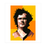 Retro Franz Beckenbauer Football  (Print Only) thumbnail