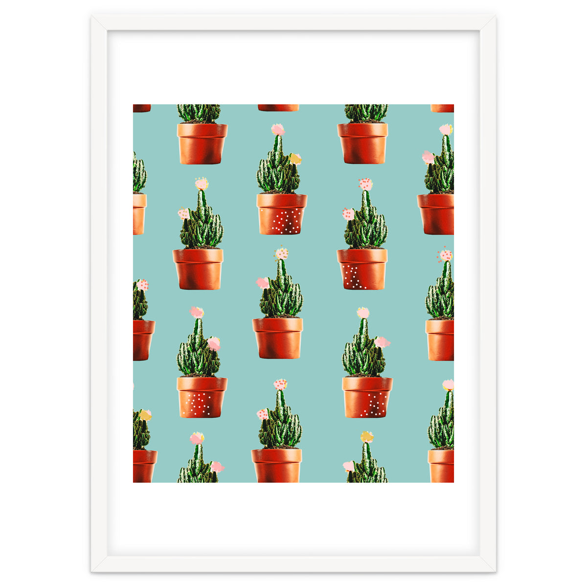 Cactus in Copper Pots #society6 #decor #buyart