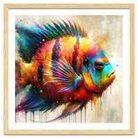 Colorful Tropical Fish Portrait
