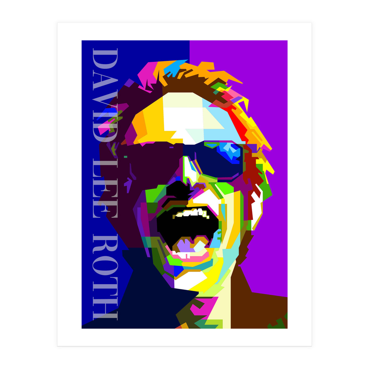David Lee Roth Rock Singer Art WPAP (Print Only)