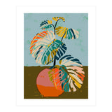 Colorful Monstera Leaves (Print Only) thumbnail