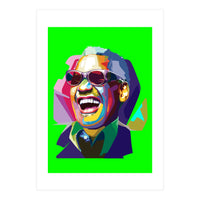 Ray Charles Jazz Singer Pop Art Illustration (Print Only)