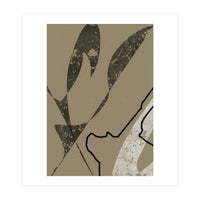 Black Line Minimalist Abstract (Print Only)