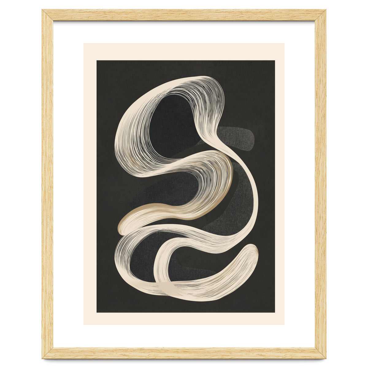 Monochrome Flow Abstract Line Movement