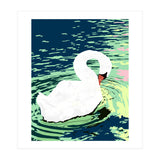 Self Reliance, Swan Birds Painting, Self Esteem Self Love Positivity, Proud Freedom Independence Wildlife Animals (Print Only) thumbnail