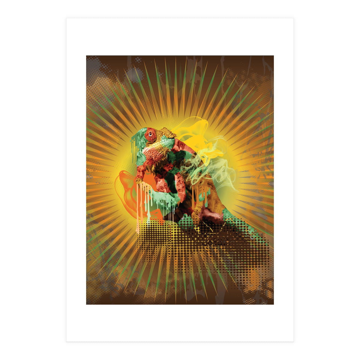 Chameleon Lizard (Print Only)