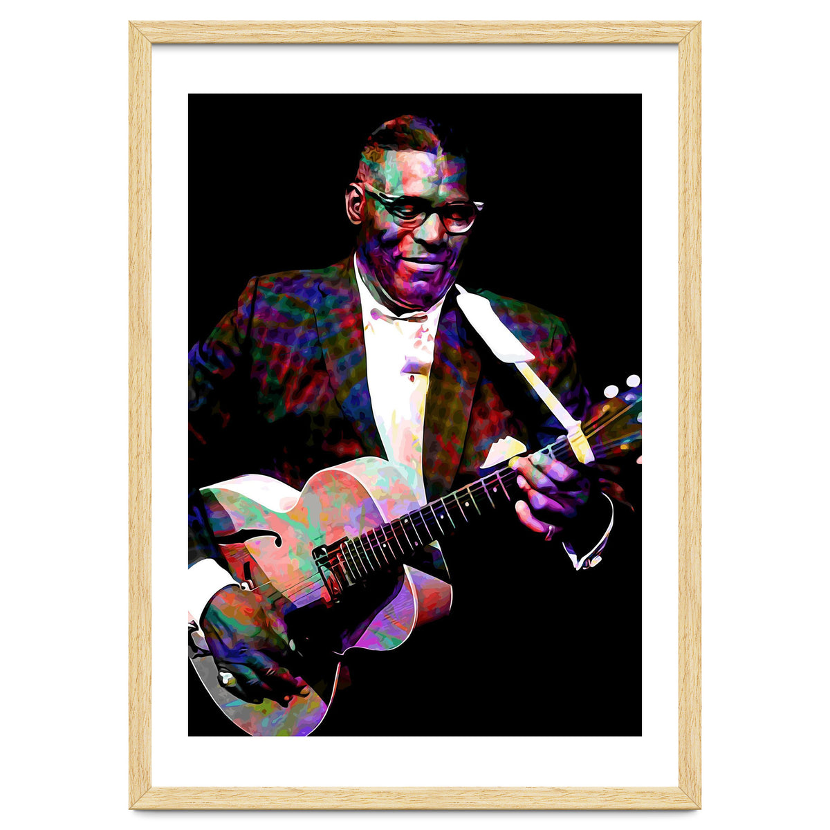 Howlin Wolf American Blues Guitarist Colorful