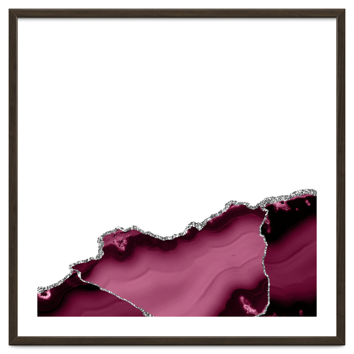 Burgundy & Silver Agate Texture 13