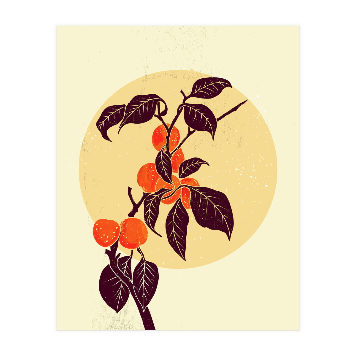 Peach Tree in the moonlight (Print Only)