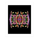 The Butterfly Effect Series 01, Paint Blot Mirror Colorful, Symmetrical Graphic, Eclectic Mandala (Print Only) thumbnail