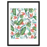 A New Paradise #Bird of paradise painted tropical art & pattern thumbnail