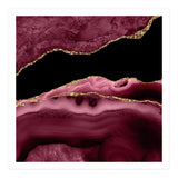 Burgundy & Gold Agate Texture 13  (Print Only) thumbnail