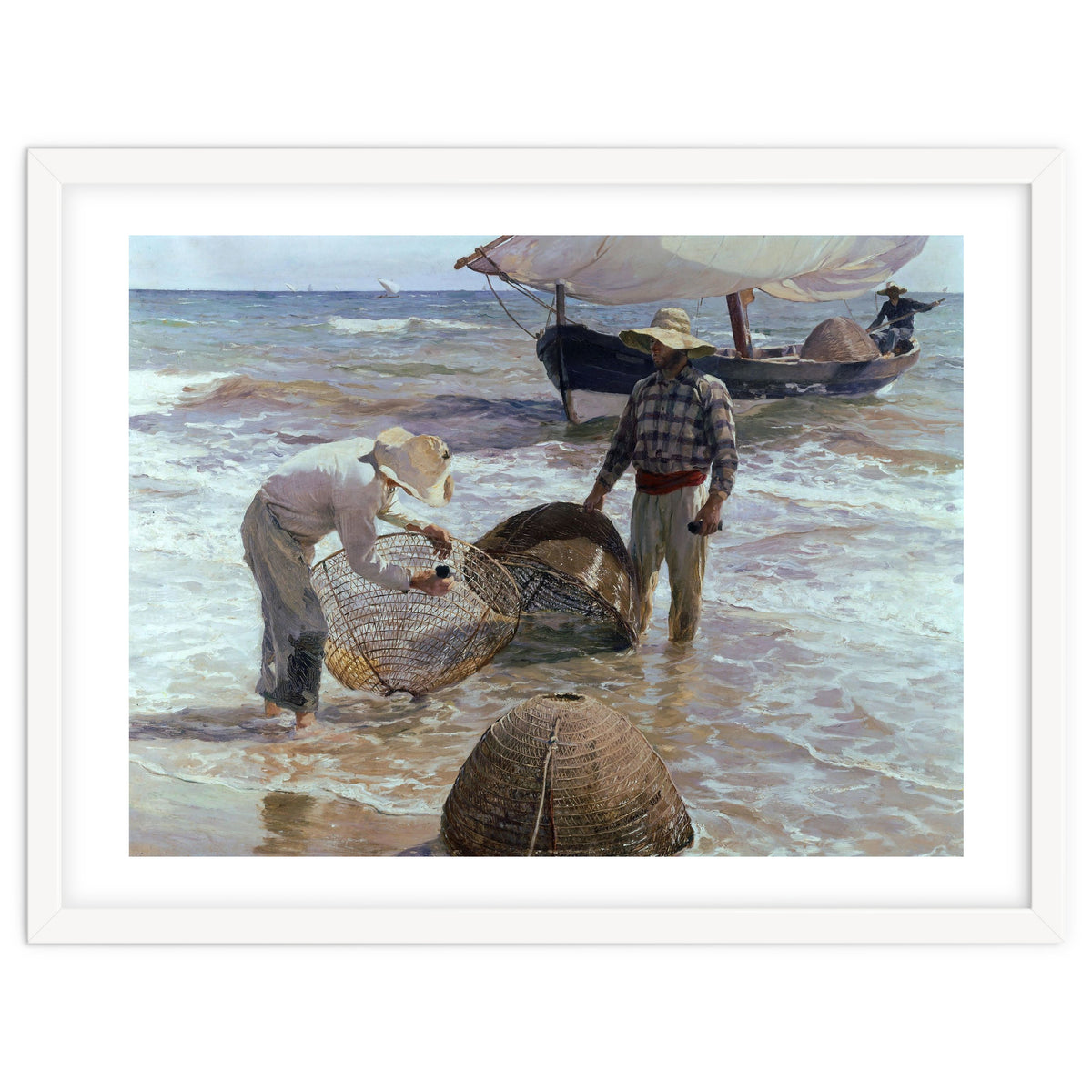 'Valencian Fishermen', 1895, Oil on canvas, 65 x 87 cm.