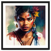 Festival Bloom Hindu Portrait