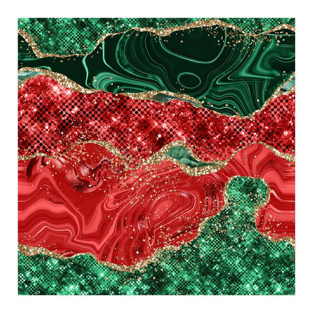 Christmas Glitter Agate Texture 02 (Print Only)