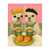French Bulldogs At Breakfast Café (Print Only) thumbnail