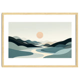 Serene Horizon: Minimalist Organic Landscape thumbnail