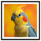 Close Up Cockatiel Parrot With Yellow Crest thumbnail