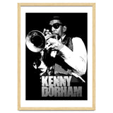 Kenny Dorham Jazz Trumpeter in Grayscale thumbnail