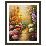 Golden Hour Summer Garden Path Oil Painting thumbnail
