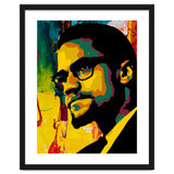 Malcolm X Colorful Abstract Art thumbnail