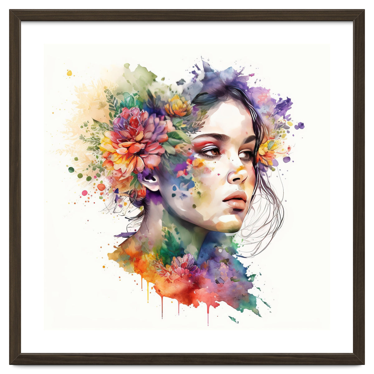 Ethereal Bloom Portrait