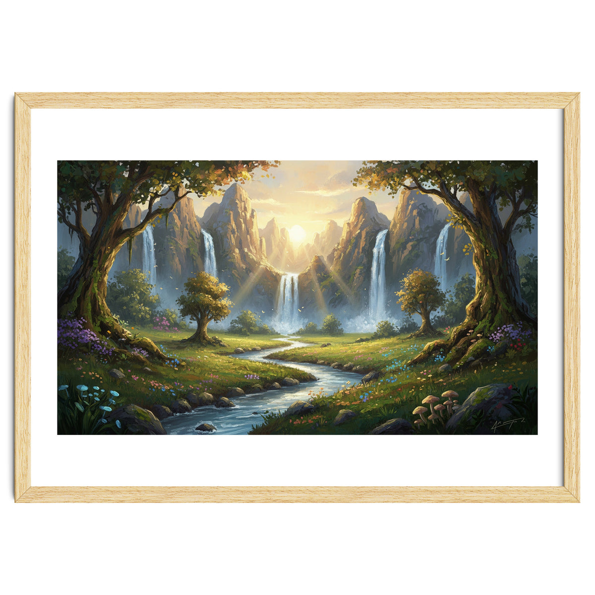 Enchanted Waterfall Meadow