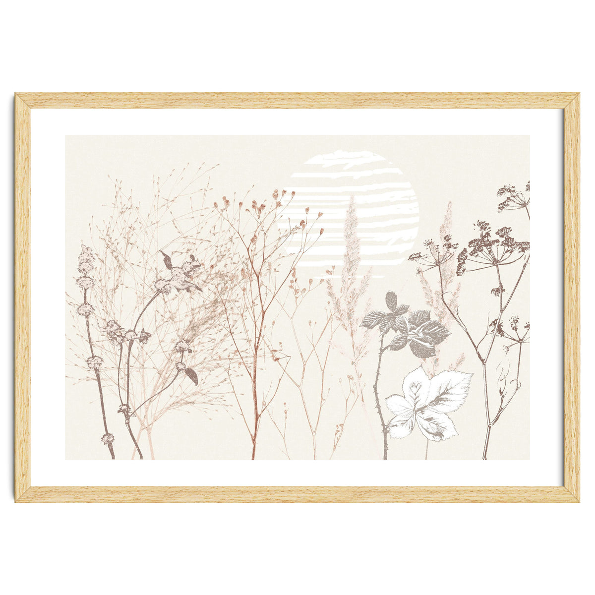 Plant based calming atmosphere earthy tones