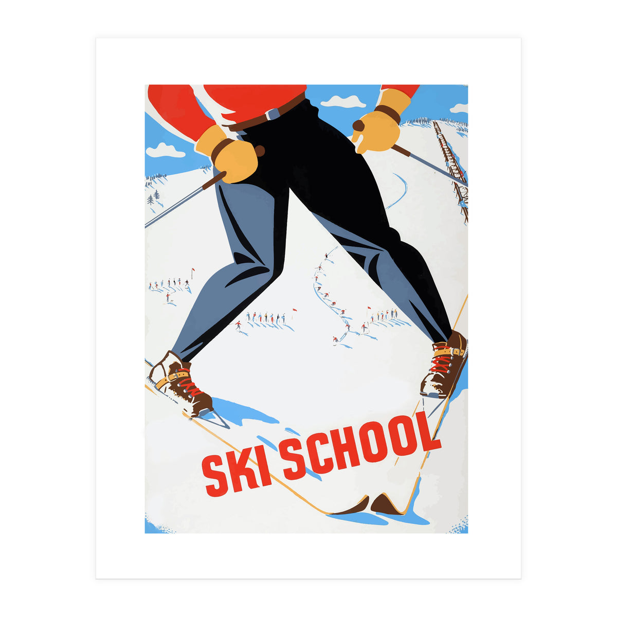 Ski School (Print Only)