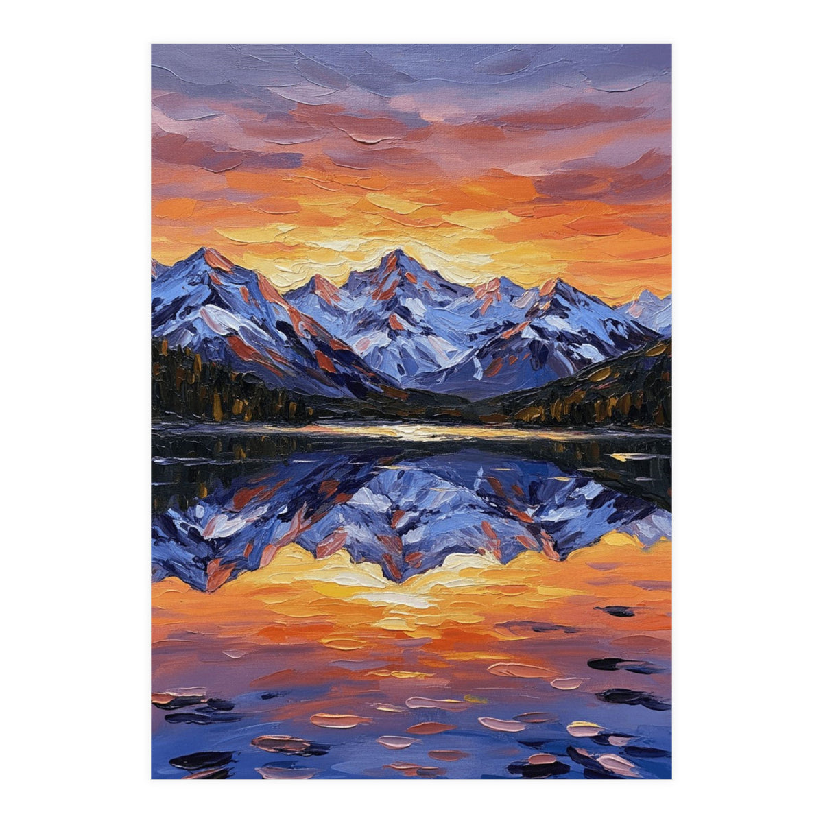 Alpenglow Reflections (Print Only)