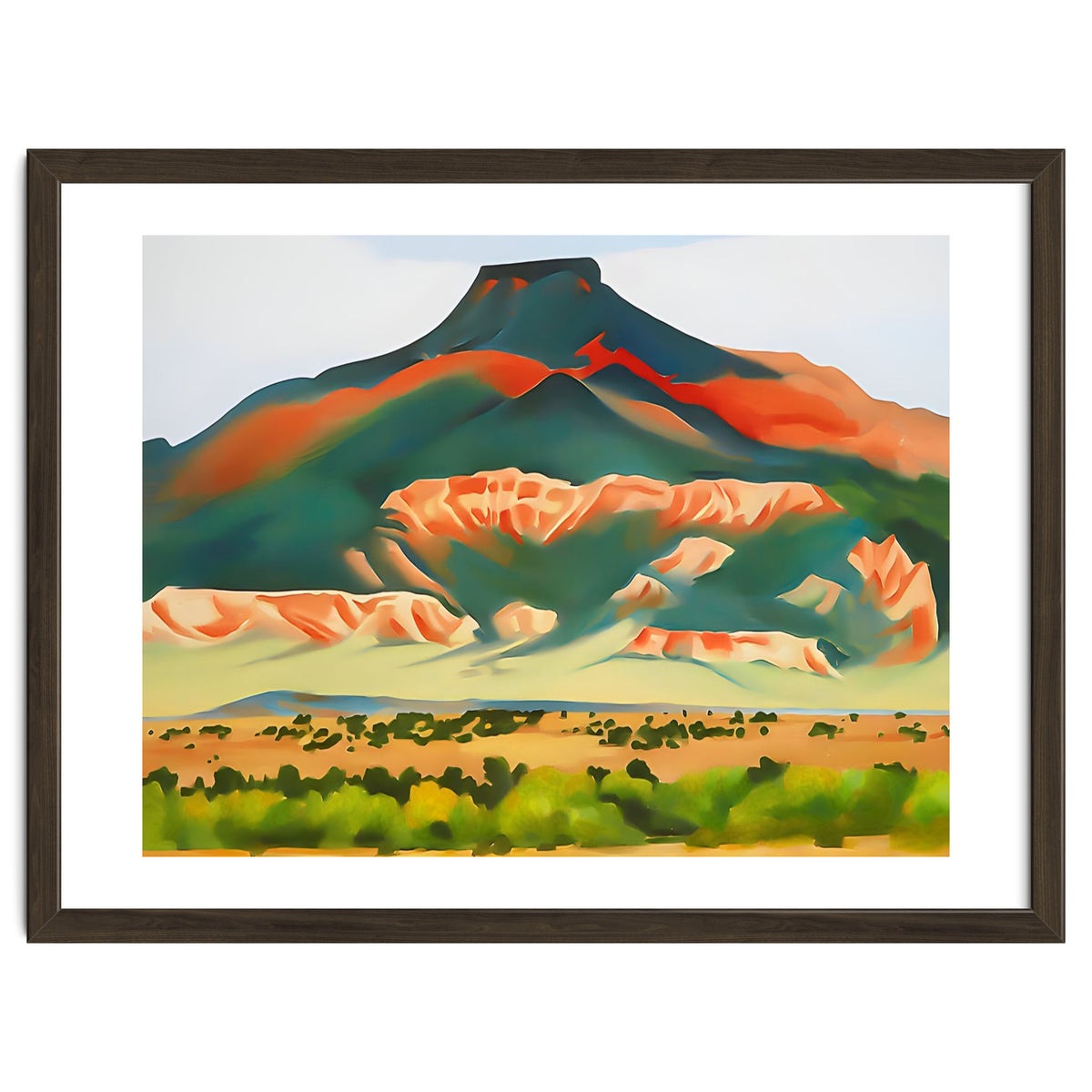 Georgia O’Keeffe – My Front Yard, Summer (1941) | Vibrant Southwestern Landscape in Modernist Style