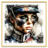 Watercolor Napoleonic Soldier Woman #5 thumbnail