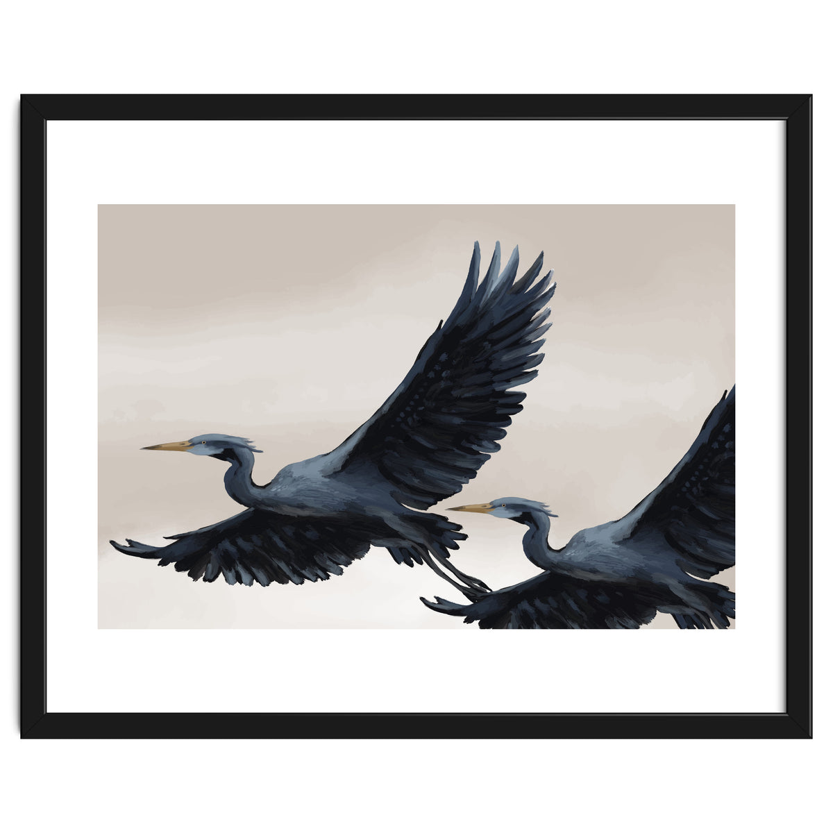 Migrating Herons