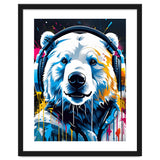 Polar Bear In Headphones, Graffiti thumbnail