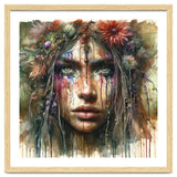 Wild Bloom Druid Woman Portrait thumbnail