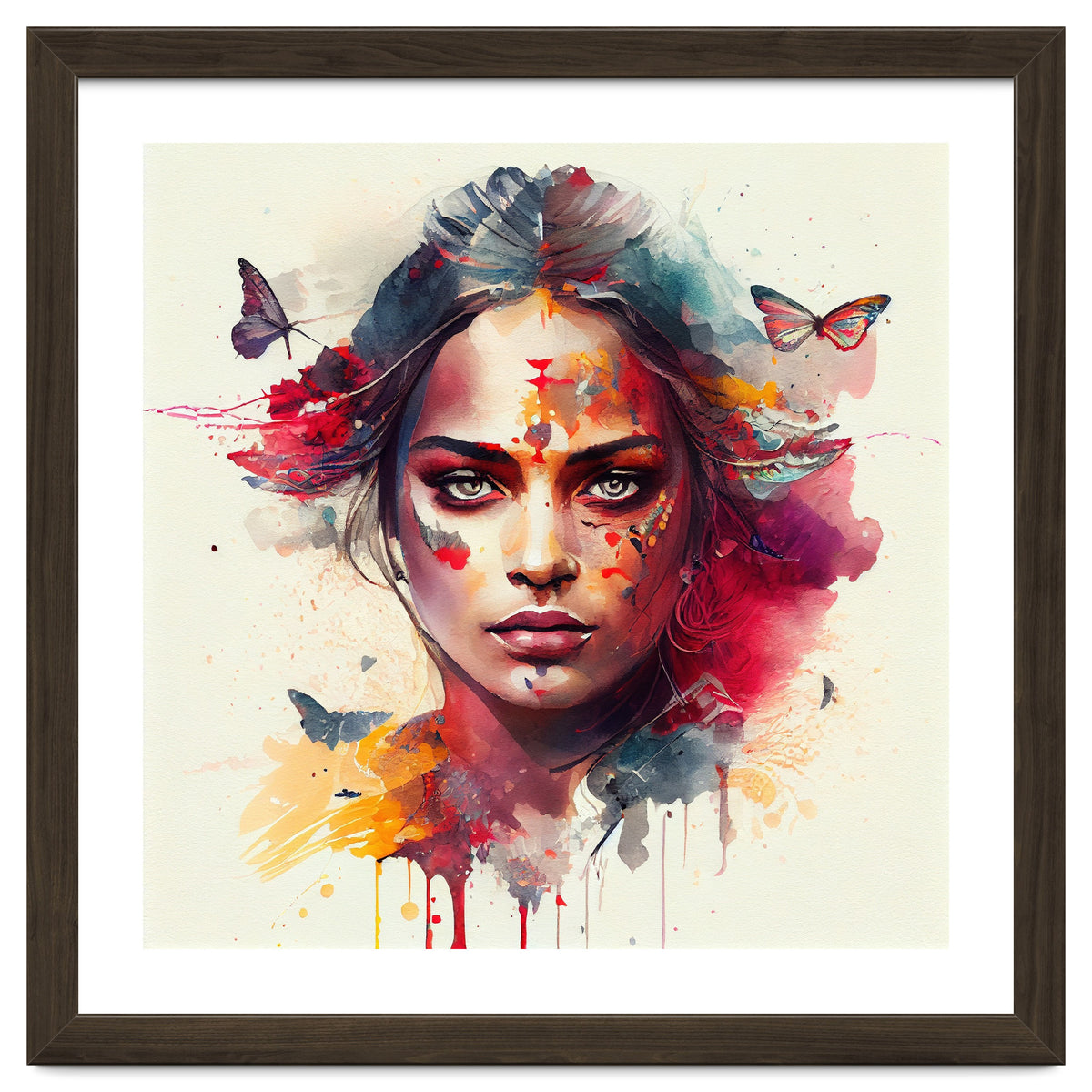 Festival Butterflies Hindu Portrait