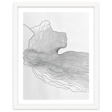 Abstract Black And White Organic Flowing Lines Pattern thumbnail