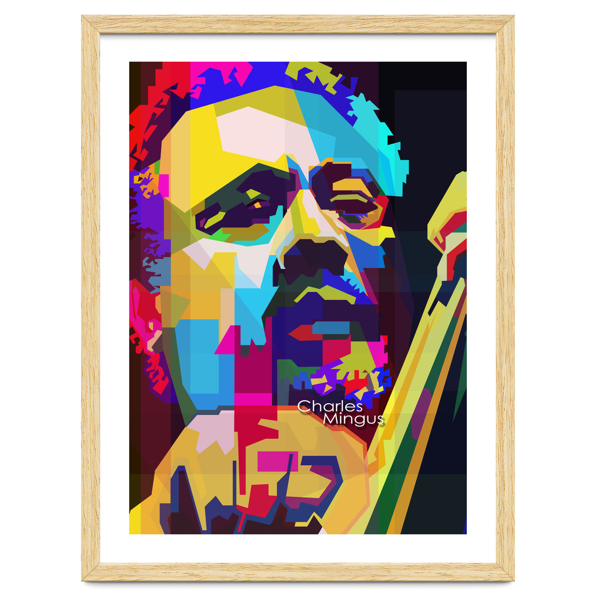 Charles Mingus Classic Jazz Pop Art WPAP