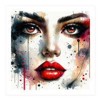 Close Up Woman Face (Print Only)