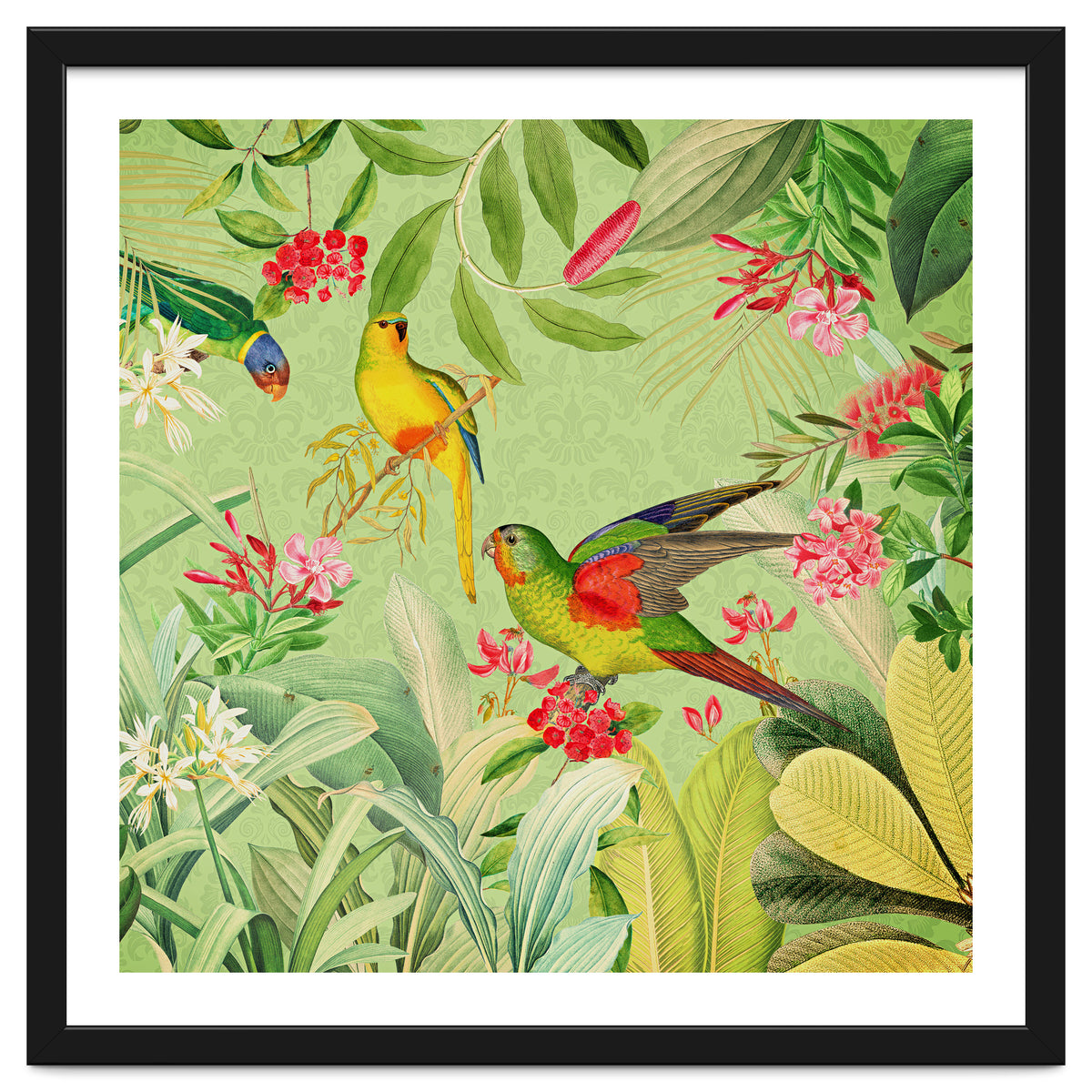 Summer Day Vintage Tropical Jungle