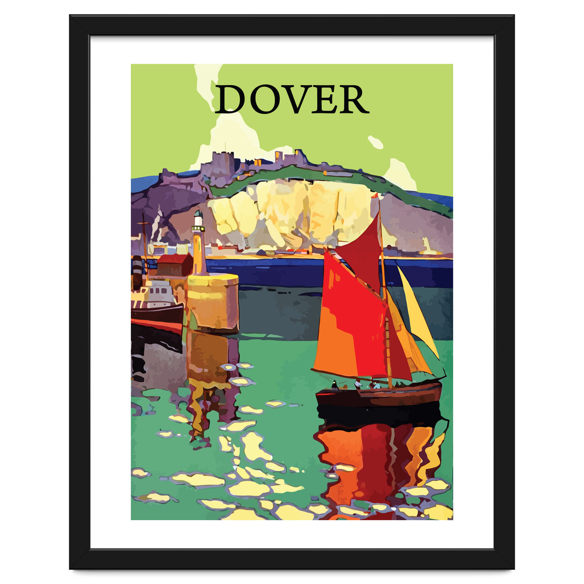 Dover, Sailing boat Near the Coast