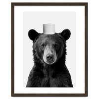 Bear, Toilet Paper Crown, Nursery Animal Art for Children
