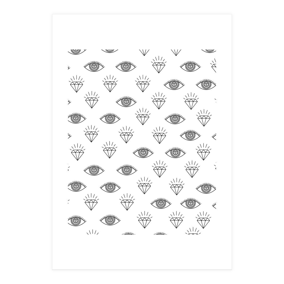 Diamond Eyes #society6 #decor #buyart  (Print Only)