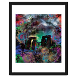 Stone Henge Vibrant Psychedelic Colors thumbnail