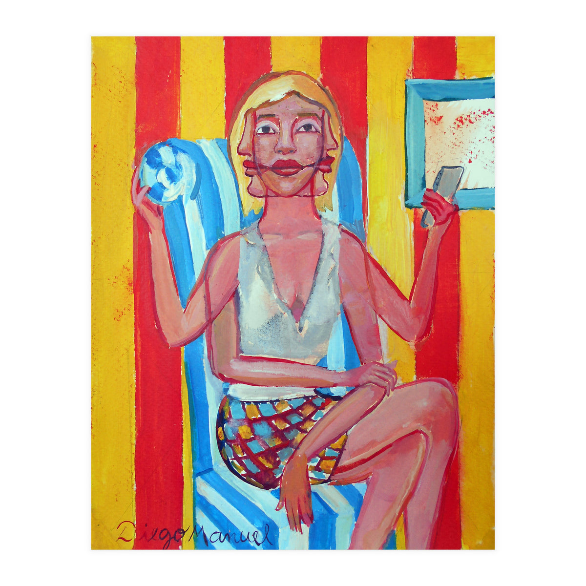 Mujer En El Sillon (Print Only)