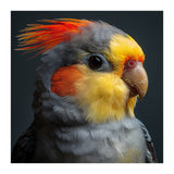 Cockatiel Parrot Closeup Vibrant Feather  (Print Only) thumbnail