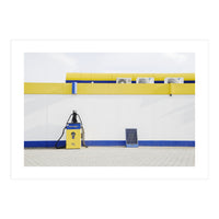 Yellow and blue gas station (Print Only)