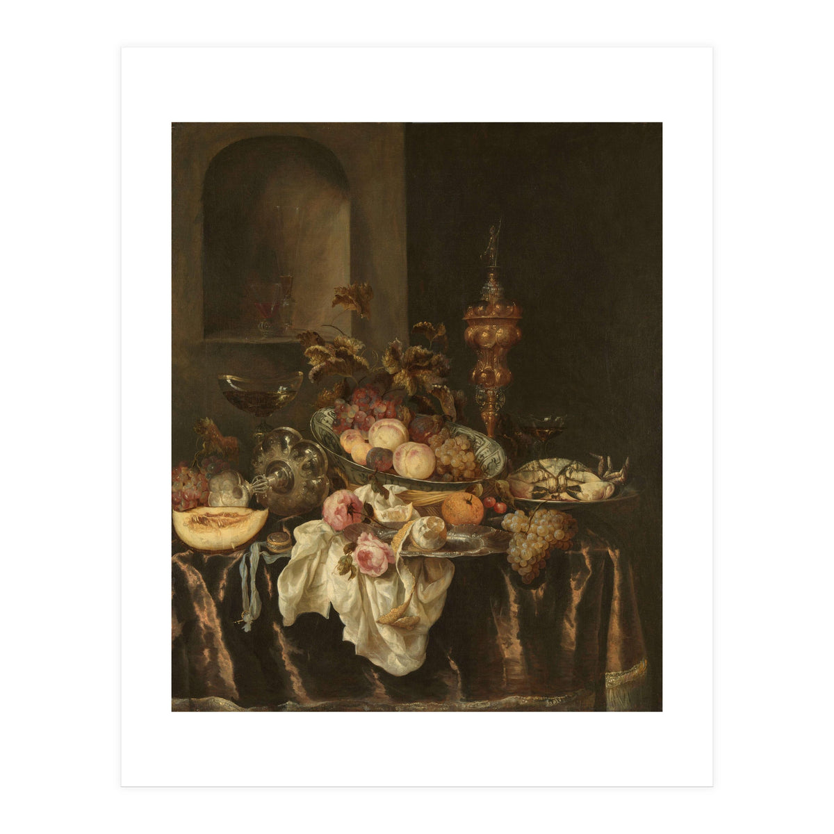 Still Life. Dating: c. 1640 - c. 1680. Measurements: h 127.5 cm × w 106.5 cm × t 3.0 cm; d 10.5 cm. (Print Only)