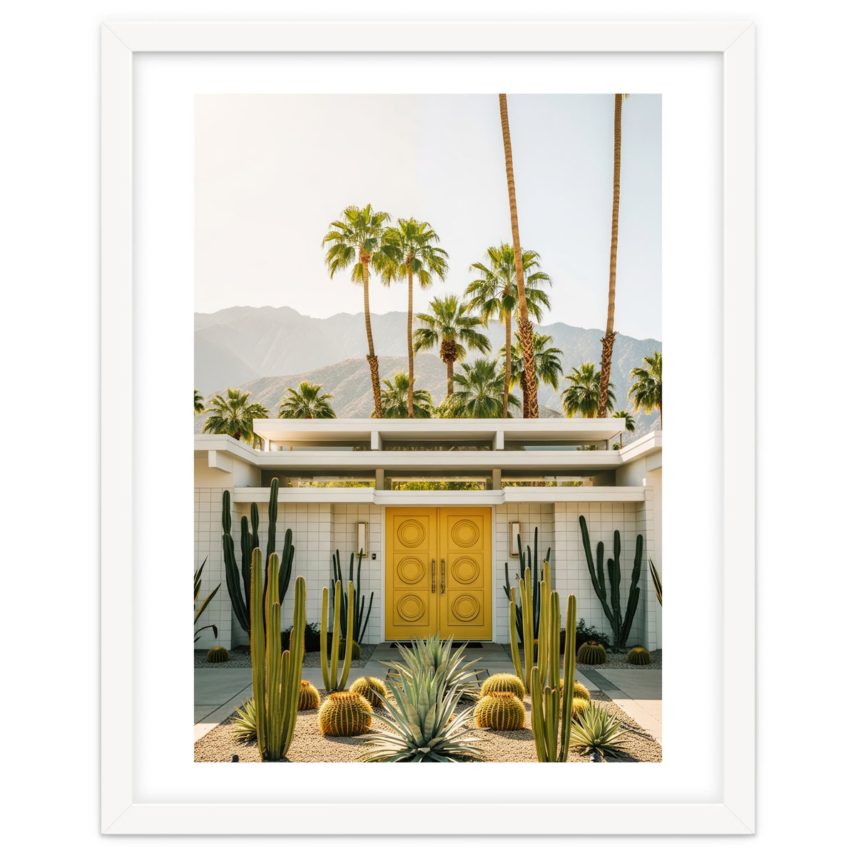 Palm Springs Mid-Century Modern Art, Desert Vibe Architecture, Retro Aesthetic Travel