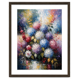 Vibrant Summer Hydrangea Bouquet Heavy Impasto Oil Painting thumbnail